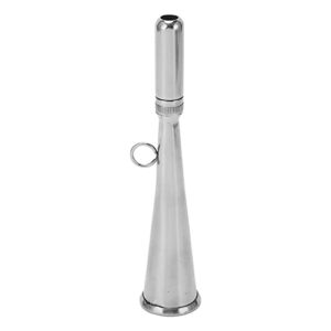Stahl Nebelhorn Hand Nebelhorn aus Edelstahl mit abnehmbarem Mundstück für Boote, Yachten und Wassersport - Klarer Lauter Ton leicht und kompakt
