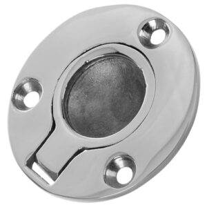 Runder Einlassgriff aus Edelstahl für Bootstüren und Bodenluken, korrosionsbeständig, marinekompatibel, elegantes Design für Yacht und Wohnmobil