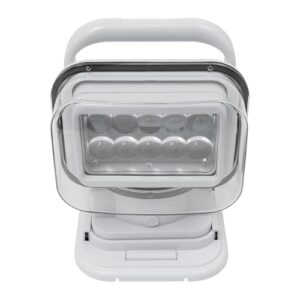 Hochwertige 9-32V Fernbedienung LED Suchscheinwerfer Arbeitslicht für Geländewagen, LKW, ATV Trucks und Landwirtschaftliche Maschinen mit 50W LED-Lichtquelle und 8000LM Lichtstrom bei 6500 K Farbtemperatur