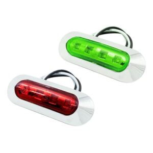 LED-Bootsleuchten, 2 Stück IP67 Wasserdicht, Navigationslichter für Ponton-Fischerboote, Kajaks, Yachten, Segelboote und Kleine Boote