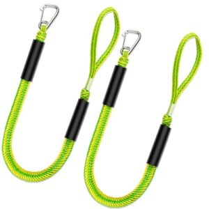 Festmacher mit Bungee-Dockleine, 2 Stück, für Wasserfahrzeuge wie Jet-Ski, SeaDoo, Kajak und Ponton
