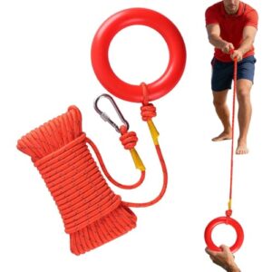 Rettungsleine für Wasserrettung, Bootsfahren, Fischen, Camping, Jagen oder Schwimmen, reflektierende Leine für erhöhte Sichtbarkeit bei Nacht