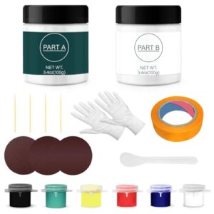 Gel Coat Reparatur Kit für Boote, komplett für die Wiederherstellung von Glasfaserbooten, um Oberflächenkratzer, Risse und Löcher schnell zu reparieren.