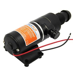 LIGHTEU DC 12V 45L/min SEAFLO Zerhackerpumpe/Fäkalienpumpe für Marine, Boote, Yacht, Wohnwagen, Camping, Outdoor, Garten