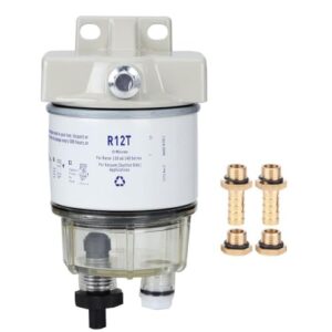 MotorMinds Kraftstofffilter, Marine-Filter, R12T Boot-Marine-Rotation-Kraftstofffilter-Wasserabscheider-Passend fuer Speedboat