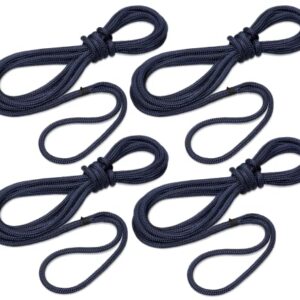 Festmacher Set von Seilflechter, 14 mm Ø, 2x6m und 2x10m Länge, Navyblau, Taifun Festmacherleinen