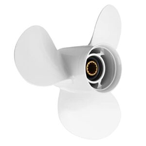 Hochwertiger Außenbord-Propeller aus Aluminium für Boote, geeignet für Yamaha-Motoren 25/30/40/50/55/60 PS, Aluminium-Propeller mit hoher Zuverlässigkeit und verbesserten Klinge