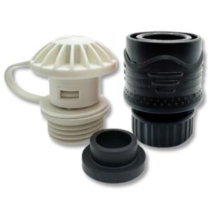 Flush-M Außenbord-Schnellverbindungs-Set für Suzuki mit Dichtung und rotem Schlauch - kompatibel mit allen Suzuki-Motoren von 25 PS bis 350 PS - UV-stabiles und langlebiges glasgefülltes Nylon