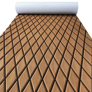 KXKZREN Eva-Schaum Boot Bodenbelag selbstklebend 6mm dick Anti-Rutsch Marine Bodenbelag Matte Rauten-Muster Bootsboden für Jachten Motorboot Wohnmobil Kühleraufsätze Fischerboot