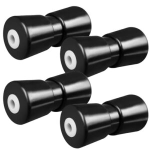 Schwerlast Kielrollen aus Gummi, 19 cm Bootstrailer Rollen für Bootsanhänger, Ersatzteile Trailerrollen Zubehör
