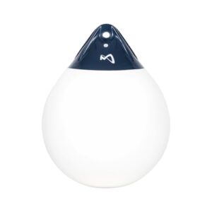 Aufblasbarer Fender Globe, weiß, 47 cm Durchmesser, Bootsfender, Ankerboje, Markierungsboje für Yacht und Schiffe