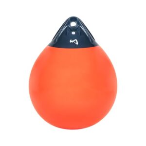 Aufblasbarer Kugelfender Globe mit orange Farbe, Fender Boje für Boot und Schiff, Ankerboje, Markierungsboje, sicherer Schutz vor Kratzer und Dellen.