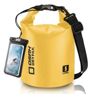 Wasserdichte Tasche von OSAH DRYPAK für Wassersport und Camping mit Rollverschluss-Technologie und IPX8-Schutzklasse