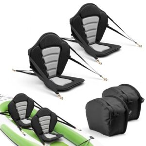 Gepolsterter Sitz für Stand-Up-Paddle-Board mit Rückenlehne und Aufbewahrungstasche für SUP, Kanu und Angelboot