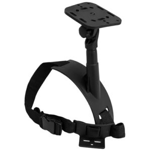 Wassertouren-Echolothalterung für Belly Boot - Verstellebare Geber- & Displayhalterung ohne Kleben inkl. 130cm Gurt & Schnellverschluss, 360° drehbar und universell passend