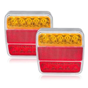 Unverseller LED Rückleuchten Anhänger mit E-Prüfzeichen für LKW, PKW-Anhänger und weitere Fahrzeugtypen. 5 Funktionen: Bremse, Position, Blinker, Kennzeichenbeleuchtung, Reflektor.