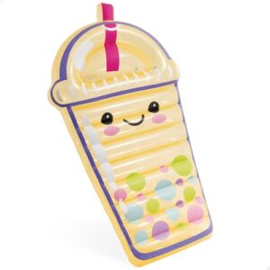 Boba Buddy Float, ein sicheres und bequemes Schwimmen, gelb, pink, blau, grün, weiß, Handgriff, Blasen