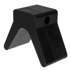 Toddmomy 3.9 Zoll Gummibugblock für Bootsanhänger, kompatibel mit Yachten und Kajaks, leicht zu montieren und sicherer Bugschutz