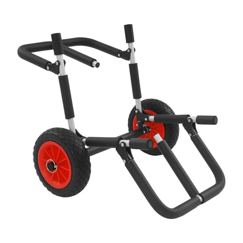 Kanuwagen für zwei Kajaks oder Surfbretter, robust und langlebig, mit 10-Zoll-Rädern und Anti-Rutsch-Muster