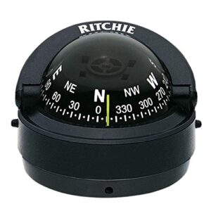 Neuer Explorer-Kompass von Ritchie Navigation mit schwarzer Oberfläche und hellgrünen Markierungen