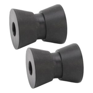 Zwei Aramox Marine Kielrollen aus Nylon mit einer Größe von 1,5 x 1,9 Zoll für die Verwendung auf einem Yacht oder Motorboot