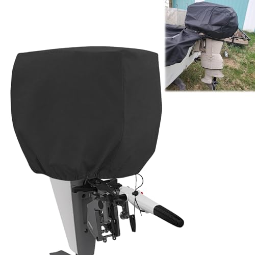 Außenbordmotor Abdeckung, 600D Oxford Gewebe, Wasserdicht Persenning für Außenbordmotoren 100-150HP