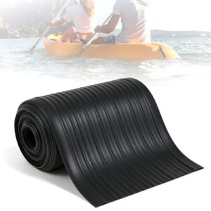 Gummi-Schutzstreifen für Kajaks, 5 m x 20 cm Schlauchboot Verschleißstreifen Schwarz Pannenschutz Kaischutz Bootsgummiband für Kajaks Kanus Schlauchboote Schnellboote