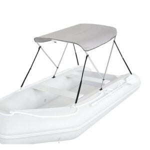 Hochwertige Bimini-Top-Bootsabdeckung mit Sonnenschutz, grauer Farbe, ideal für Boote