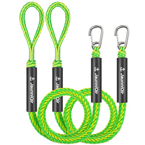 Bungee-Boots-Anlegeleine mit 316 Edelstahlclip, 122cm Anlegeleine für Boote, PWC, Kajak, SeaDoo, Jetski, Ponton, Motorboot