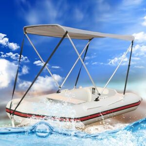 Langlebiger UV-Schutz für Aufblasbares Beiboot, Kajak und andere Wassergeräte mit Changor Aluminiumlegierung Boots-Sonnenschutz-Markise