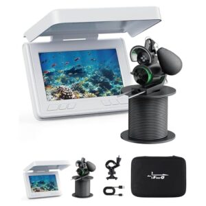 FourQ Unterwasser-Angelkamera mit 220° Ultra-Weitwinkel-Video-Fischfinder und 4,3