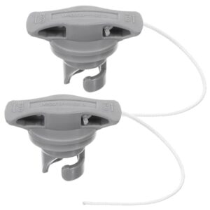 Hochdruck-Ventil Abdeckung für SUP, Kajak & Aufblasbare Boote mit Sicherungsleine, Grau