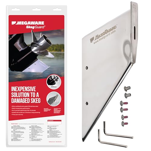 Megaware Keelguard SkegGuard schützt vor Rampen-Ziehen - Skeg Protector für Suzuki 50AV-60AV (2014-heute), DF90T (2001-2010) und DF100-115-140 (Nr. 100BT) (2001-heute)