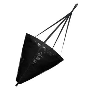 TopHomer Treibanker, 32 Zoll PVC Drogue Driftsack Driftanker Sea Anchor für Angeln Boot Kajak [Schwarz]