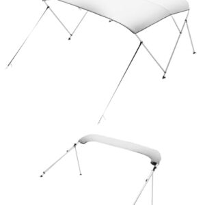 Bimini Top aus 600D Polyester mit Aluminiumrahmen, wasserdichter Sonnenschutz für Boote, Aufbewahrungstasche, Größe 210-213 cm