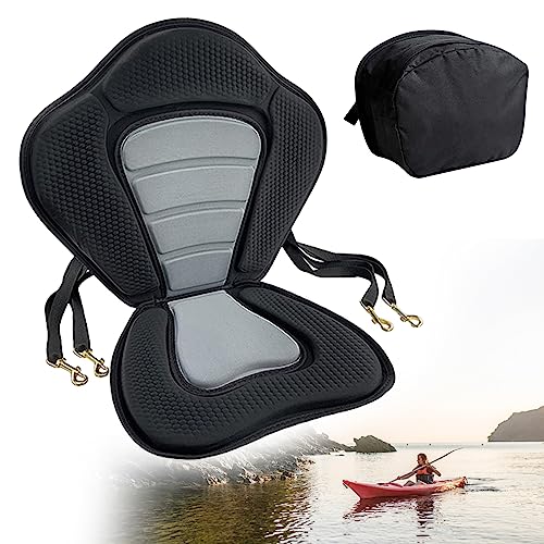 Kajak-Sitz mit abnehmbarer Aufbewahrungstasche, ergonomischer Design, hochwertige Materialien, geeignet für Kajaks, Kanus, Rafting, Yachten, Fischerboote