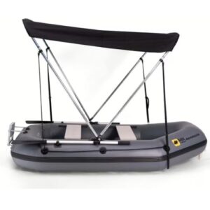 Bootsverdeck für Schlauchboot mit 2-Bug Bimini - Sonnenschutz & Regenschutz, faltbar, UV-beständig