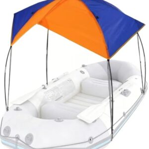 Floving Universelles Sonnendach für Schlauchboote, wasserdicht und reißfest, faltbar und tragbar, für 4–5 Personen, universell passend für Kajaks