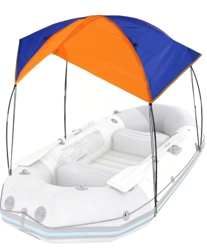 Floving Universelles Sonnendach für Schlauchboote, wasserdicht und reißfest, faltbar und tragbar, für 4–5 Personen, universell passend für Kajaks