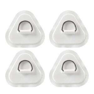 HAGNA 4 Stück D-Ring-PVC-Patch, robustes und langlebiges Zubehör für PVC-Schlauchboote, Sup-, Kajak- und Kanus