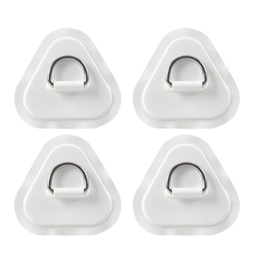 HAGNA 4 Stück D-Ring-PVC-Patch, robustes und langlebiges Zubehör für PVC-Schlauchboote, Sup-, Kajak- und Kanus
