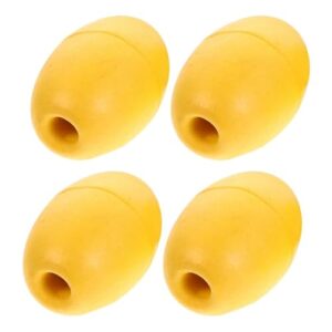 Vier gelbe Ankermarker in Ovalform aus PVC-Material für Boote, Schiffe und Yachten mit hoher Sichtbarkeit und stabiler Driftkontrolle.