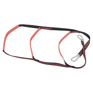 Strickleiter für Wassersport, Zusammenklappbar und Platzsparende Lagerung, Rot