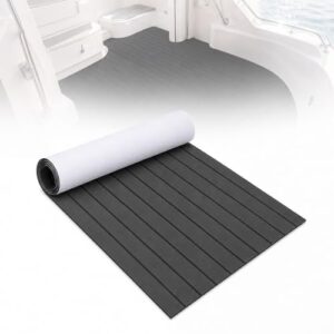Selbstklebender Bootsmatten-Bodenbelag aus EVA-Schaum, rutschfeste Deckmatte für Boote und Yachten, marine Bodenbelag mit Teak-Optik