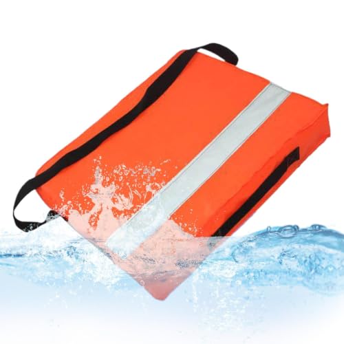 Signalorange Werfbares Rettungskissen, Sicherheitsboje 46X36 cm für Schwimmen, Floß, Kanu, Paddelsport und Lebensrettung