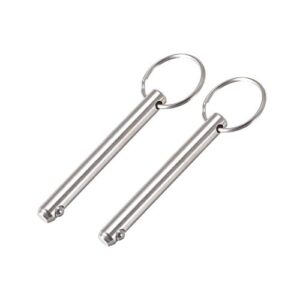 Zwei Steckbolzen mit Kugelsicherung und Schnellverschlussbolzen für Booten, marine Hardware, Oberdeck Gelenk, Steckdichthaken