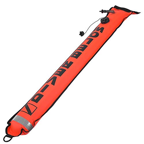 Tauchboje, Signalmittel, Dekobote, Boje mit hoher Sichtbarkeit für Taucher und Schwimmer, aufblasbare schwimmende Markerboje