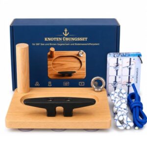 Premium Knoten Übungsset für Sportbootfahrerschein See und Binnen, inklusive Roringstek und Tutorial Videos