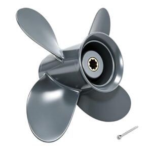 Bootspropeller für Honda-Motoren mit 8-20 PS, Aluminiumkonstruktion, 4 Klingen, OEM-Ersatzteil