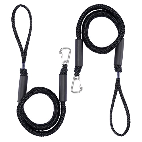 Bungee Boat Dock Line mit Edelstahl Clip, Festmacherseil für Jetski und Boote, sicherer Anwerfer für Wasserfahrzeuge